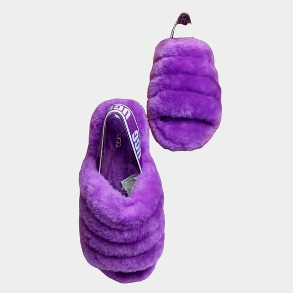 NEW UGG Fluff Yeah Slide Size 7 Purple New With Box - Picture 3 of 8